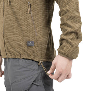 ALPHA HOODIE JACKET - GRID FLEECE