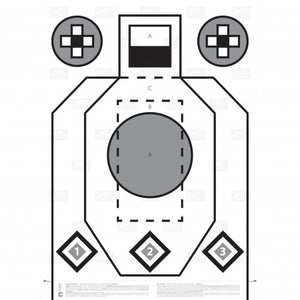 RXQT - RIFLE EXCERCISE/QUALIFICATION TARGET - PAPER - 100 PCS