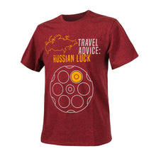 Laden Sie das Bild in den Galerie-Viewer, T-SHIRT (TRAVEL ADVICE: RUSSIAN LUCK)
